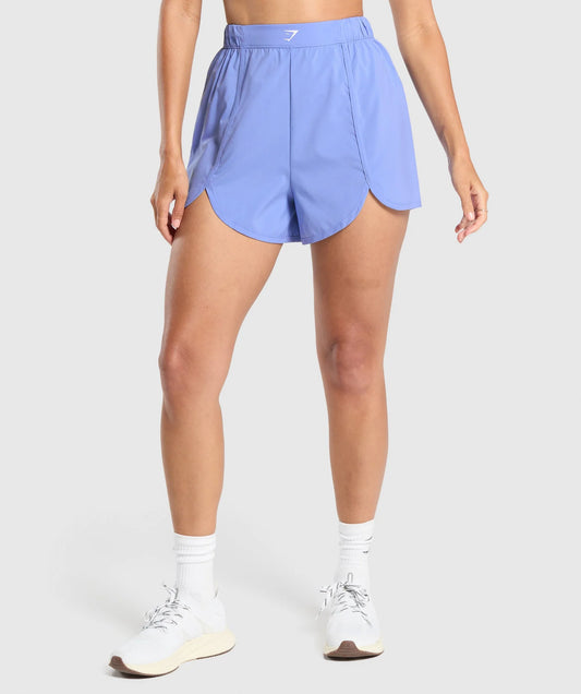 GYMSHARK SCALLOP HEM SHAPED SHORTS